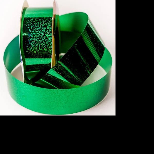 LISTON 9 HOLOG. VERDE COLOR-S 40M. ROLLO